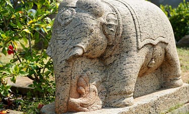 Elephant stone handmade