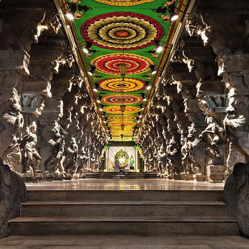 Meenakshi temple inside view