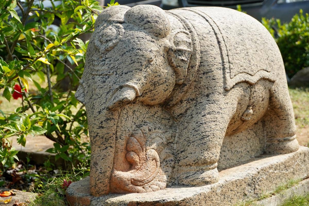 Elephant stone handmade